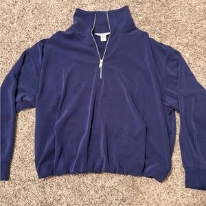 Altheta Seasoft Women's Blue Half-Zip Pullover